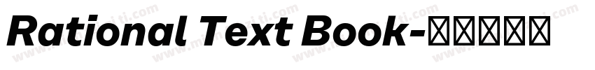 Rational Text Book字体转换